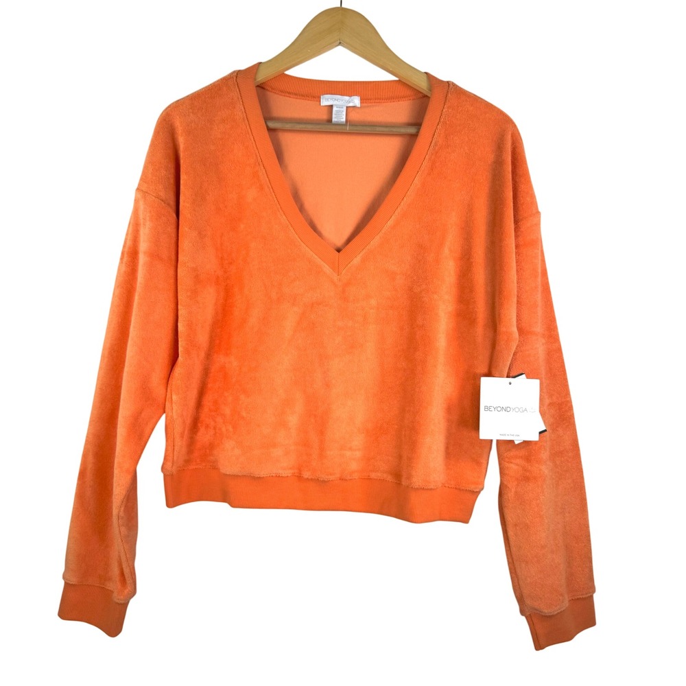 Beyond Yoga Women's Tropez Pullover athleisure relaxed yoga beach sz M